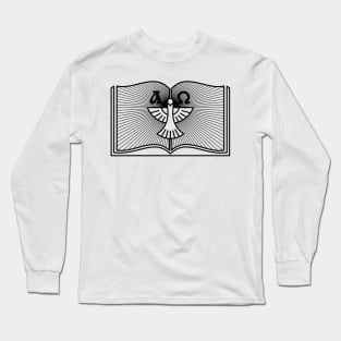 The dove is a symbol of the Holy Spirit, and an open bible Long Sleeve T-Shirt